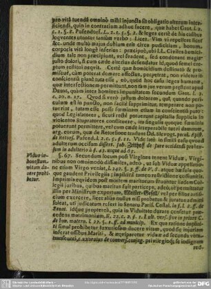§. 67. Vidua inhonestam vitam ducere prohibetur