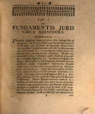 Dissertatio iuris publici inauguralis ... de iure principis circa adiaphora