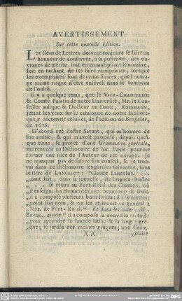 Avertissement, Sur cette nouvelle édition