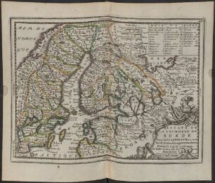Estats De La Couronne De Suede dans la Scandinavie : ou sont Suede, Gotlande, Lapponie Suedoise, Finlande, Ingrie et Livonie. Subdivisées en leurs Provinces. Suivant les dernieres relations