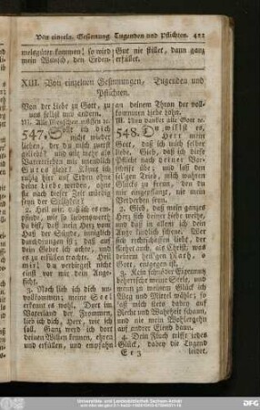 XIII. Von einzelnen Gesinnungen, Tugenden und Pflichten.