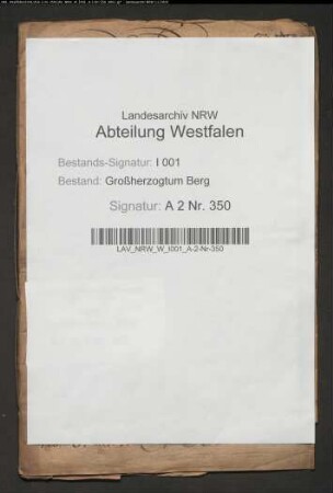 Reparatur des reformierten Pastorat- und Schulhauses zu Wattenscheid