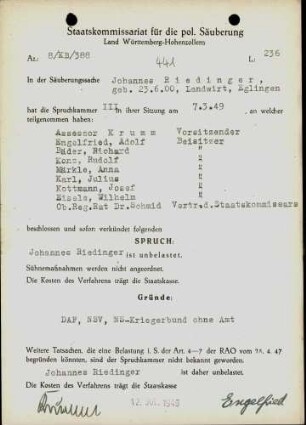 Riedinger, Johannes