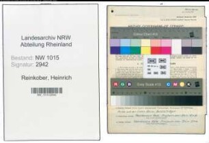 Entnazifizierung Heinrich Reinkober , geb. 03.03.1895 (Studienrat)