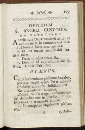 Officium S. Angeli Custodis.