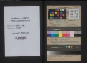 Entnazifizierung Wilhelm Janssen , geb. 06.03.1904 (Postfacharbeiter)