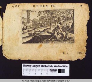 Kain erschlägt seinen Bruder Abel (Genes. IV.)
