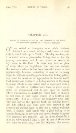 Chapter VIII. Return to Yeddo ...