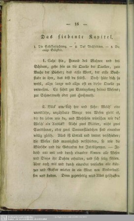 Das siebente Kapitel