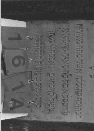 Grabstein 161 (Index: 100009026) Maße HxBxT: 140x41x30 cm Besonderheit: kulturhistorisch wertvoll / künstl.-formale Gründe (Inschrift): Grabstein 161A