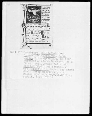 Gisle-Codex: Initiale S: Pfingstbild