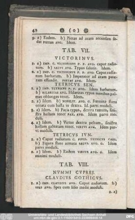 Tab. VII.