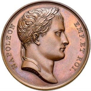 Medaille auf die Eröffnung des Kanals von Mons nach Condé 1813