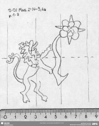 W-Dl-523 Löwe / Blüte