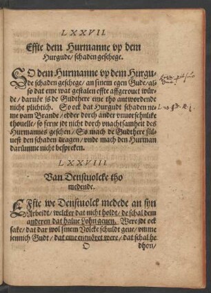 LXXVIII. Van Denstvolcke tho medende.
