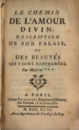 Le Chemin de l'Amour divin