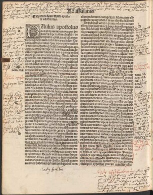 Epistola beati Pauli apostoli ad Galatas.