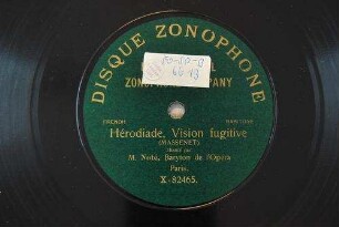 Hérodiade : Vision fugitive / (Massenet)