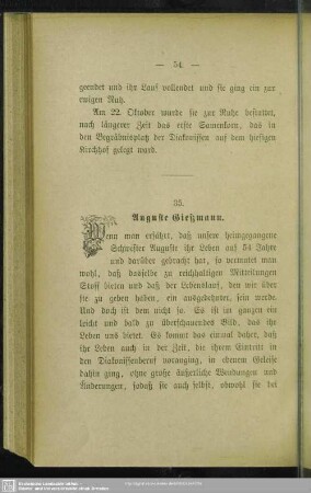 35. Auguste Gießmann