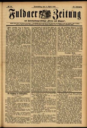 Ausgabe vom Donnerstag, den 11. April 1895.