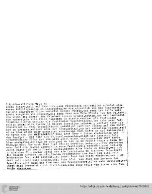 Briefe von und an Ulrich und Ulrike von Wilamowitz-Moellendorff ("1. Abschrift"): Brief von Ulrich von Wilamowitz-Moellendorff an Arnold von Wilamowitz-Moellendorff und Ulrike von Wilamowitz-Moellendorff