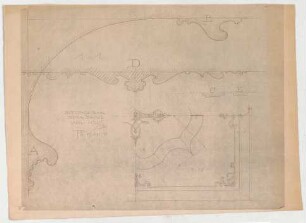 Thiersch, Friedrich von; München; Justizpalast - Deckenabwicklung; Deckenprofile (Schnitte)