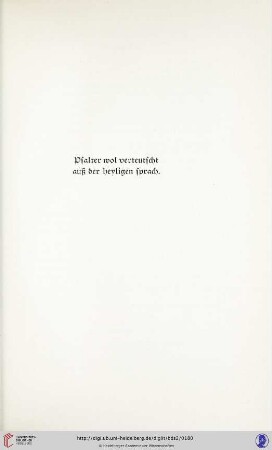Psalter wol verteutscht auß der heyligen sprach