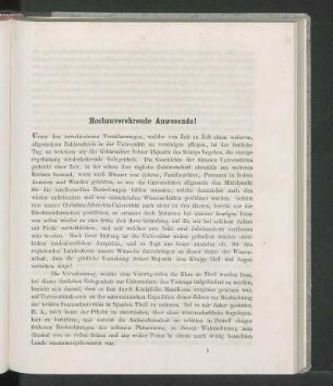 Hochzuverehrende Anwesende!