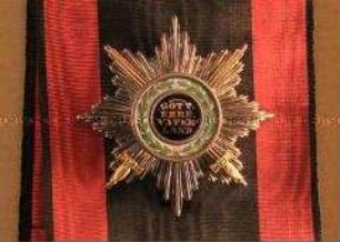 Ludewigsorden, Bruststern zum Großkreuz mit Schwertern