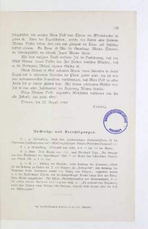 Nachträge und Berichtigungen