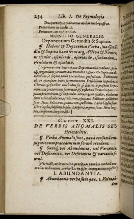 Caput XXI. De Verbis Anomalis Seu Heteroclitis.