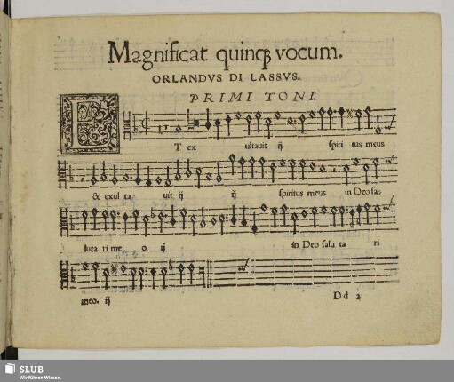 Magnificat quinque vocum