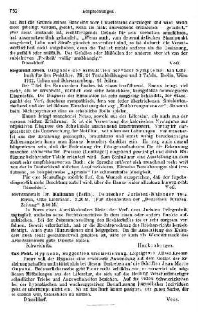 752, Carl Picht. Hypnose, Suggestion und Erziehung. 1913
