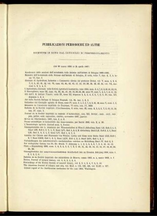 Pubblicazioni Periodiche Ed Altre