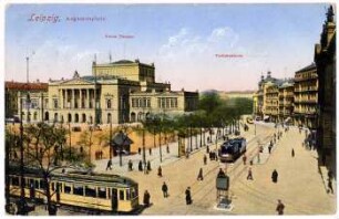 Leipzig, Augustusplatz : neues Theater ; Verkehrsturm