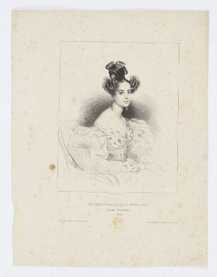 Mademoiselle Alexandrine Noblet, aus: "Historische Stadt- oder Theaterkostüme und Verkleidungen"