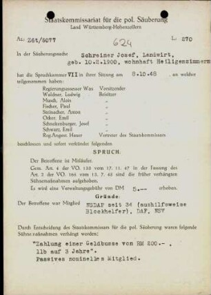 Schreiner, Josef