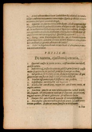 Physicae: De natura, eiusdemque erratis.