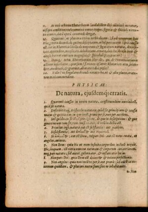 Physicae: De natura, eiusdemque erratis.