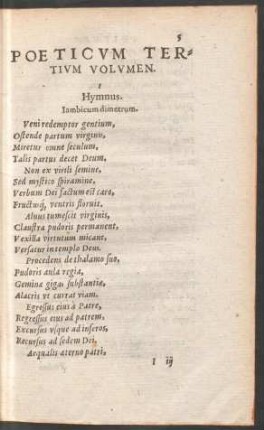 Poeticum Tertium Volumen.