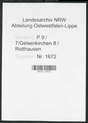 Sterberegister Standesamt Gelsenkirchen 8 Rotthausen