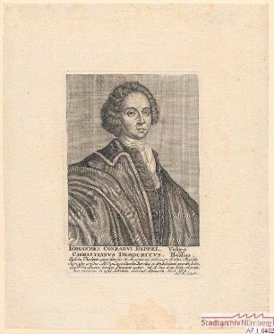Johann Conrad Dippel, vulgo Christianus Democritus, aus Hessen; geb. 1674
