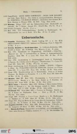 Ueberseeische (Nr. 1112-1126)