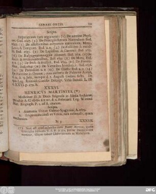 XXXVI. Henricus Martinius