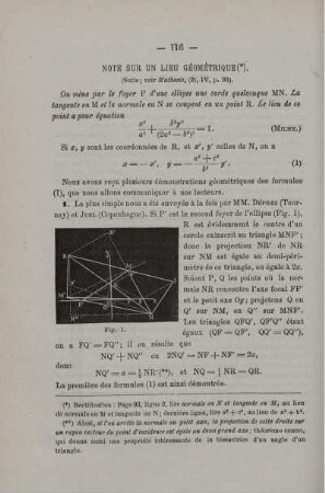 NOTE SUR UN LIEU GÉOMÉTRIQUE.