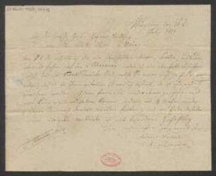 Brief an B. Schott's Söhne : 16.07.1819
