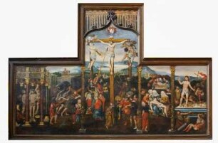 Frankreich. Haute Normandie. Eure. Vernon. Eglise Notre Dame. Tryptichon 16 Jahrhundert