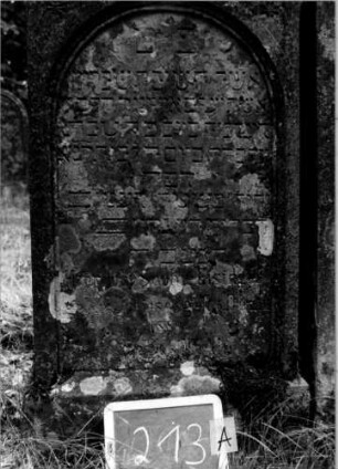 Grabstein 213 [Nir S. 147 Nr. 14.23]: Grabstein 213A [Nir S. 147 Nr. 14.23]