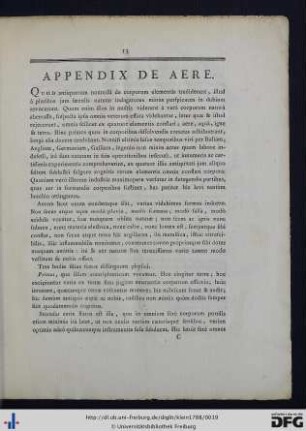 Appendix De Aere.