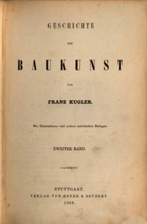 Geschichte der Baukunst. 2, Geschichte der romanischen Baukunst